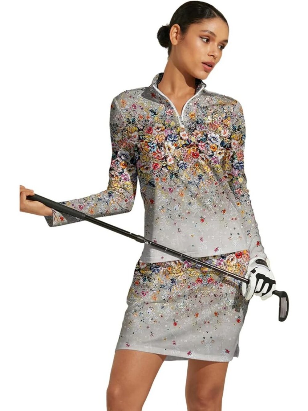 Lightweight Long Sleeve Golf Polo Shirt for Women - UPF 50+ Sun Protection